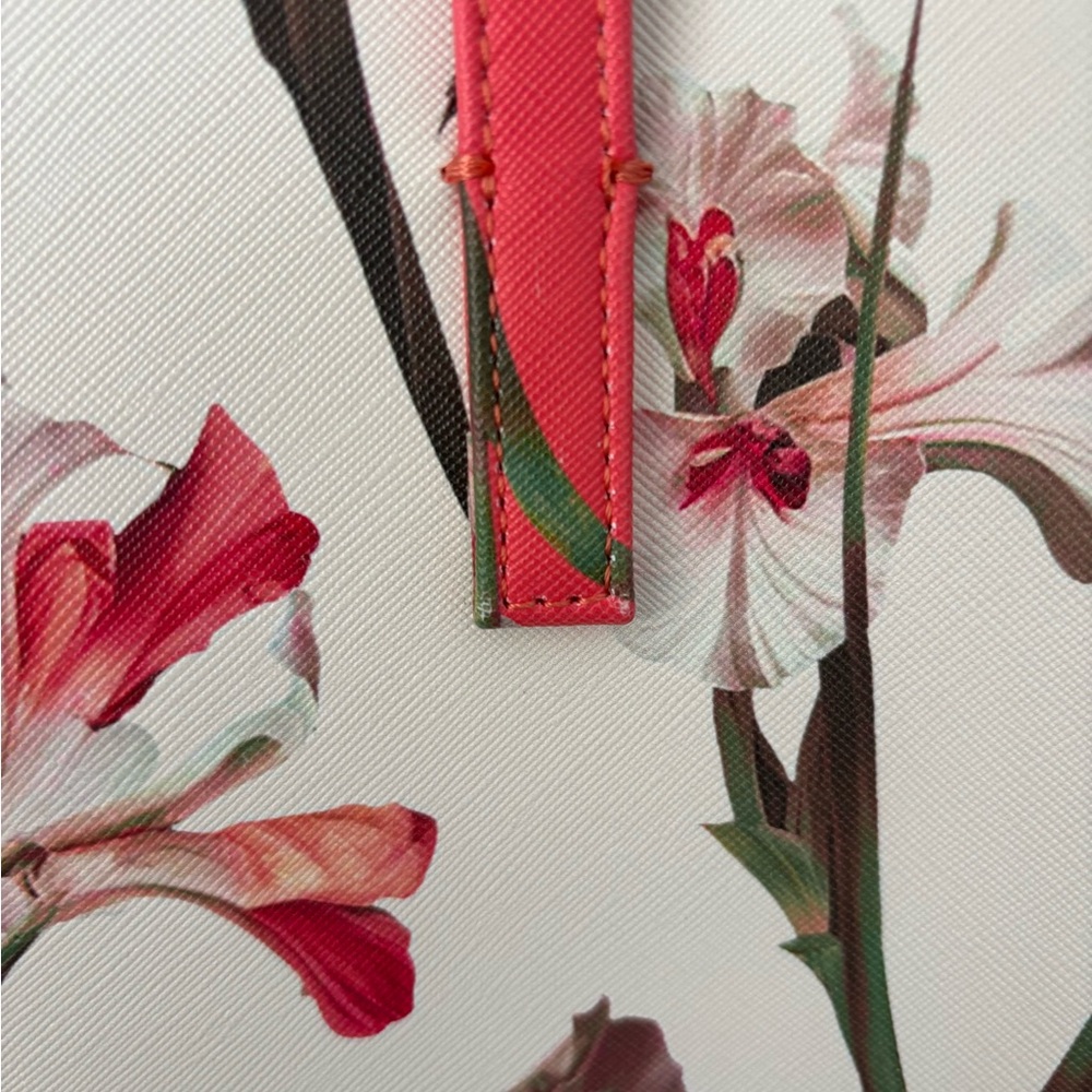 Ted Baker Floral Tote Bag - White and Pink NWT - Picture 4 of 5